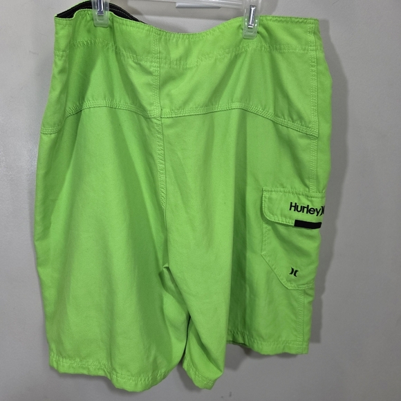 ⭐️Hurley Mens Bright Green Board Shorts Size 36 - Picture 5 of 6